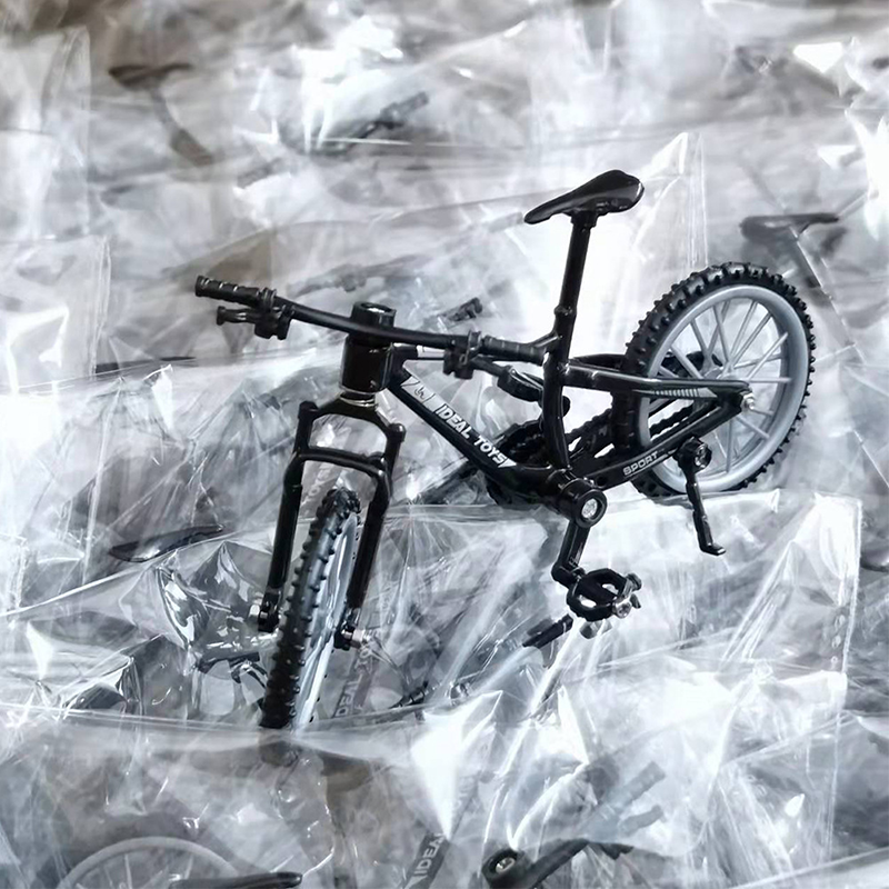 Finger BMX Bike Model Alloy Mini Mountain Bike Downhill Bicycle Toy Desktop Decoration Collectible Gift for Cycling Fans