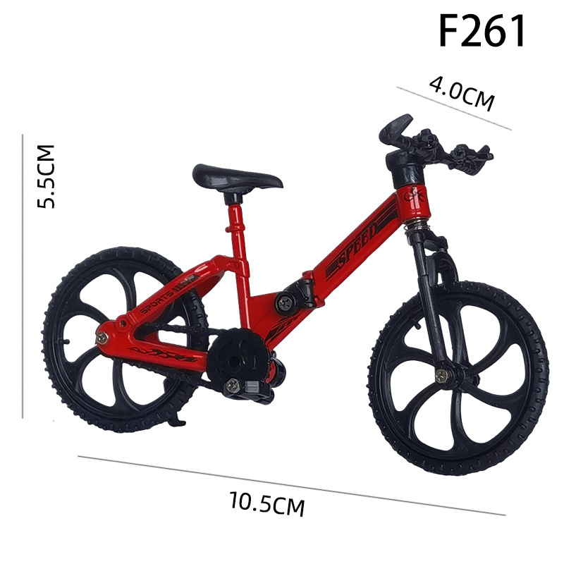 1：18 Finger BMX Bike Toy DIY Foldable Mini Bicycle Model, Creative Assembly Desk Decor, Trick Bike Toy Gift for Kids & Adults