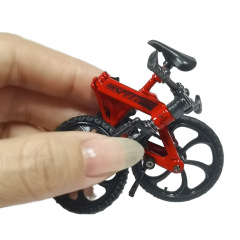 1：18 Finger BMX Bike Toy DIY Foldable Mini Bicycle Model, Creative Assembly Desk Decor, Trick Bike Toy Gift for Kids & Adults
