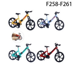 1：18 Finger BMX Bike Toy DIY Foldable Mini Bicycle Model, Creative Assembly Desk Decor, Trick Bike Toy Gift for Kids & Adults