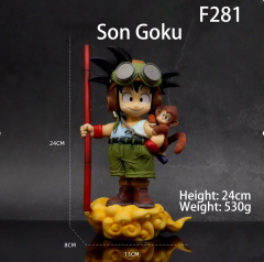 30cm Super Saiyan Goku &amp; Vegeta Manga Color Anime Figure – Goku Holding Gohan Father-Son Statue Collectible (Unofficial)