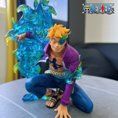 One Piece Marco the Phoenix 19cm Squatting Pose Figure Anime Collectible Statue Desk Display Model Figure Third-Party Manufactured