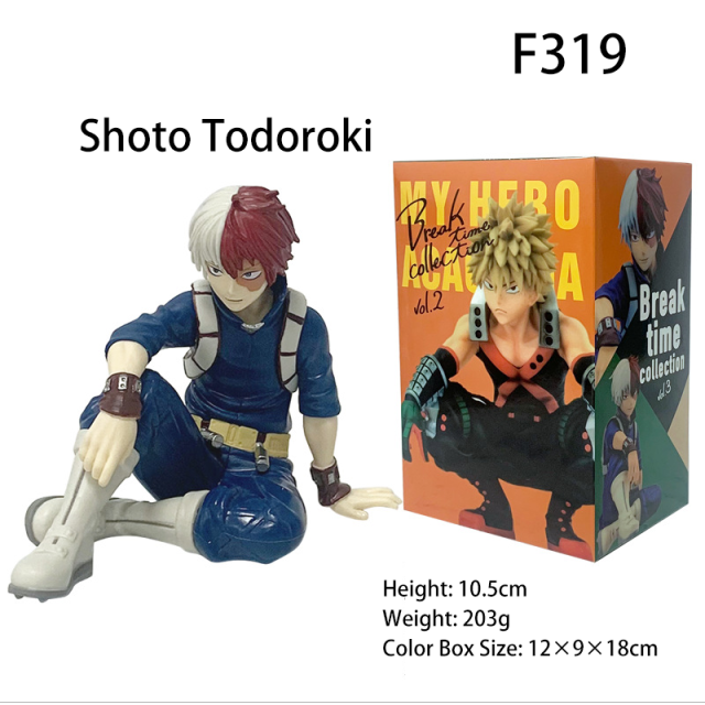 My Hero Academia Sitting Pose Figure Bakugo Midoriya Todoroki Froppy Anime Collectible Statue Third-Party Produced Display Toy