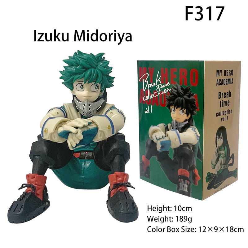 My Hero Academia Sitting Pose Figure Bakugo Midoriya Todoroki Froppy Anime Collectible Statue Third-Party Produced Display Toy