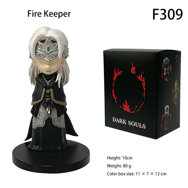 Dark Souls Solaire Fire Keeper Knight Artorias Mini Figures Collectible Set Game Character Statue Display Model Gift Decor