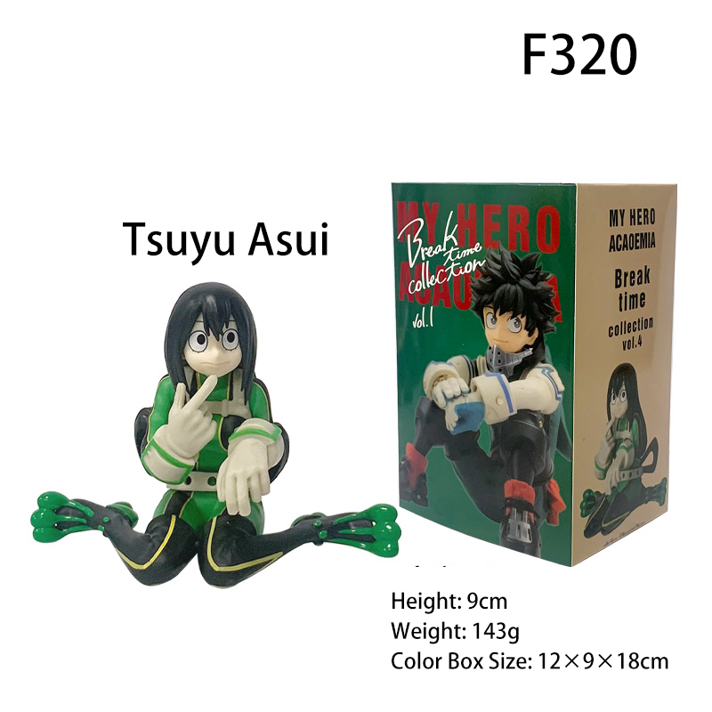 My Hero Academia Sitting Pose Figure Bakugo Midoriya Todoroki Froppy Anime Collectible Statue Third-Party Produced Display Toy