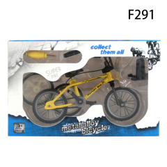Mini Alloy Finger Bicycle Retro Double-Bar Bike Model 1:24 DIY Assemble Toy with Spare Tire Desk Display Collectible