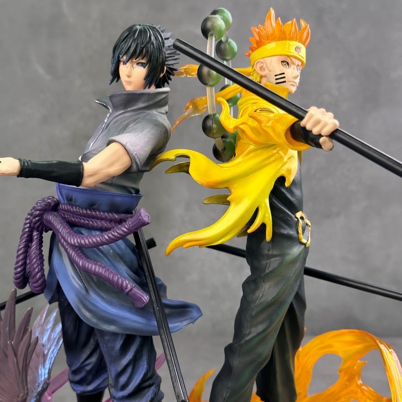Naruto Six Paths Sage Mode Naruto & Sasuke PVC Statue 31cm Studio Style Collectible Figure (Unofficial Fan-Made)
