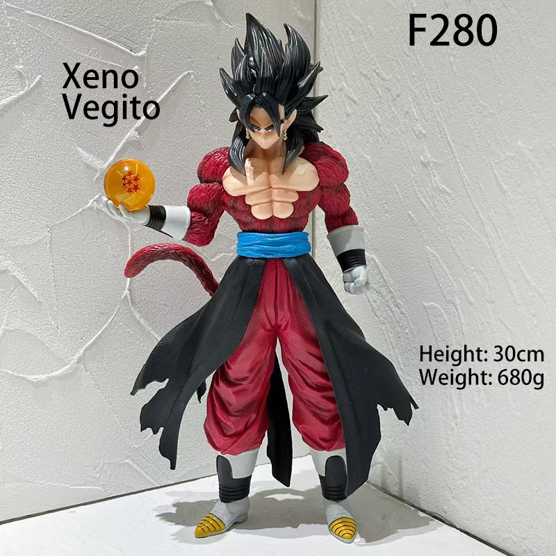 30cm Super Saiyan Goku & Vegeta Manga Color Anime Figure – Goku Holding Gohan Father-Son Statue Collectible (Unofficial)