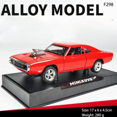 1:32 Scale 1970 Dodge Charger Model Car Pull-Back Diecast Alloy Fast & Furious Style Collectible Vehicle Simulation Model (Third-Party)