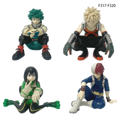My Hero Academia Sitting Pose Figure Bakugo Midoriya Todoroki Froppy Anime Collectible Statue Third-Party Produced Display Toy