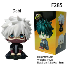 Chibi My Hero Academia Izuku Midoriya Bakugo Todoroki Dabi Figure Set Anime Q Version Collectible Desk Statue (Unofficial)