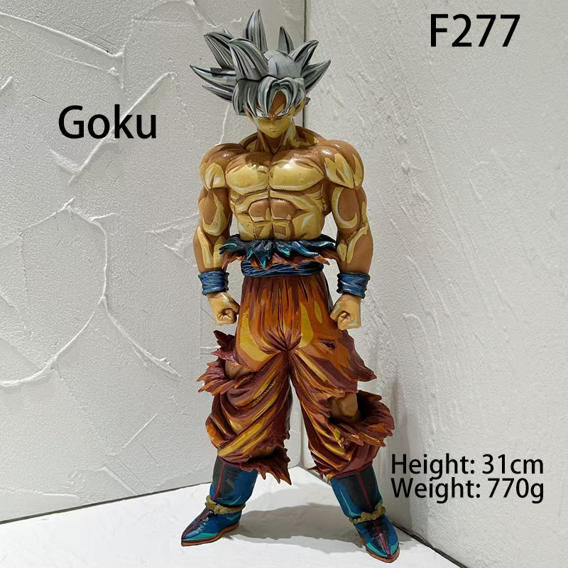 30cm Super Saiyan Goku & Vegeta Manga Color Anime Figure – Goku Holding Gohan Father-Son Statue Collectible (Unofficial)