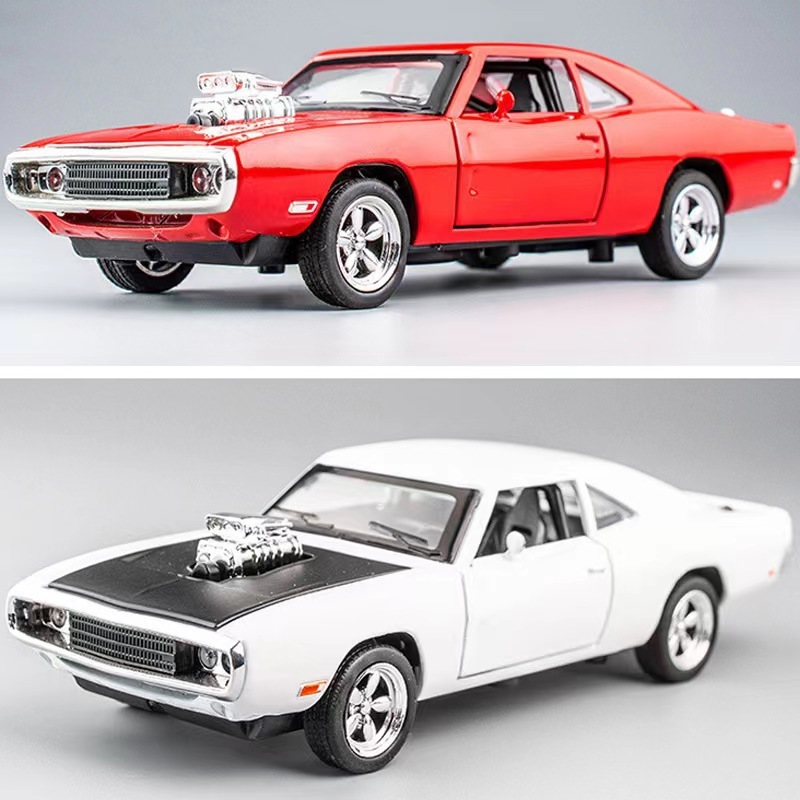 1:32 Scale 1970 Dodge Charger Model Car Pull-Back Diecast Alloy Fast & Furious Style Collectible Vehicle Simulation Model (Third-Party)