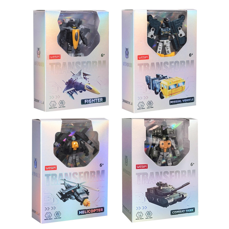 Military Transforming Mecha Robot Tank Plane Submarine Action Figure Model Toy Collectible Gift Puzzle Assembly