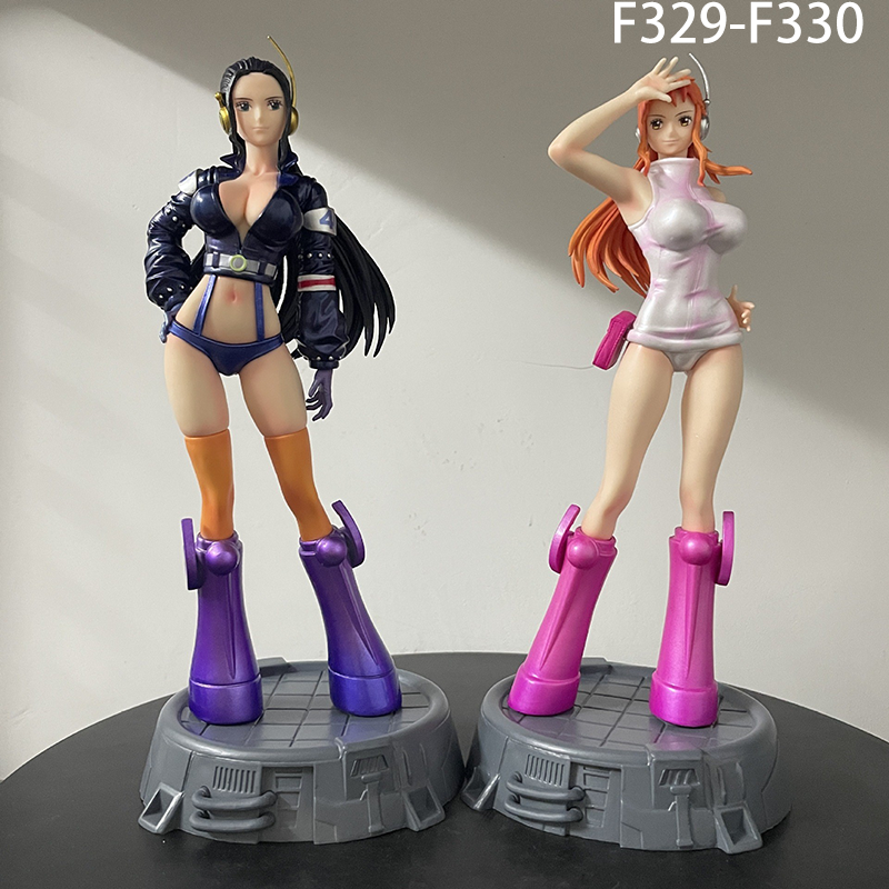 One Piece Egghead Island Nami Robin Anime Figure 2D Style Beautiful Girl PVC Model Collectible Statue Display Ornament