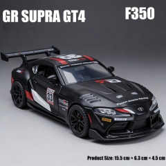 1:32 Toyota Supra GT4 Diecast Car Model Official Licensed Alloy Sports Car Collectible Toy Vehicle Display Model