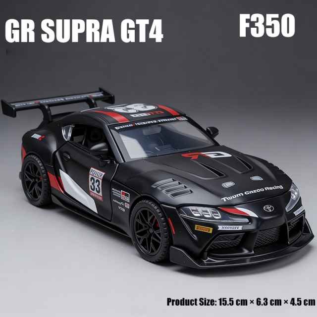 1:32 Toyota Supra GT4 Diecast Car Model Official Licensed Alloy Sports Car Collectible Toy Vehicle Display Model