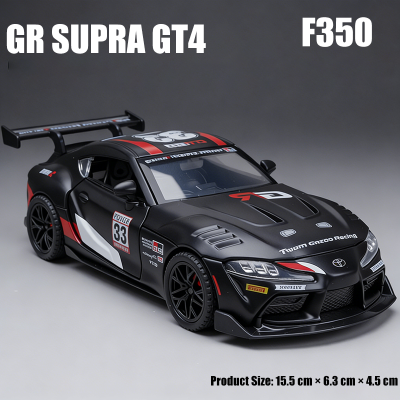 1:32 Toyota Supra GT4 Diecast Car Model Official Licensed Alloy Sports Car Collectible Toy Vehicle Display Model