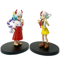 One Piece Childhood Yamato Uta Action Figure Set Anime PVC Collectible Statue Model Desk Display Ornament Toy Gift