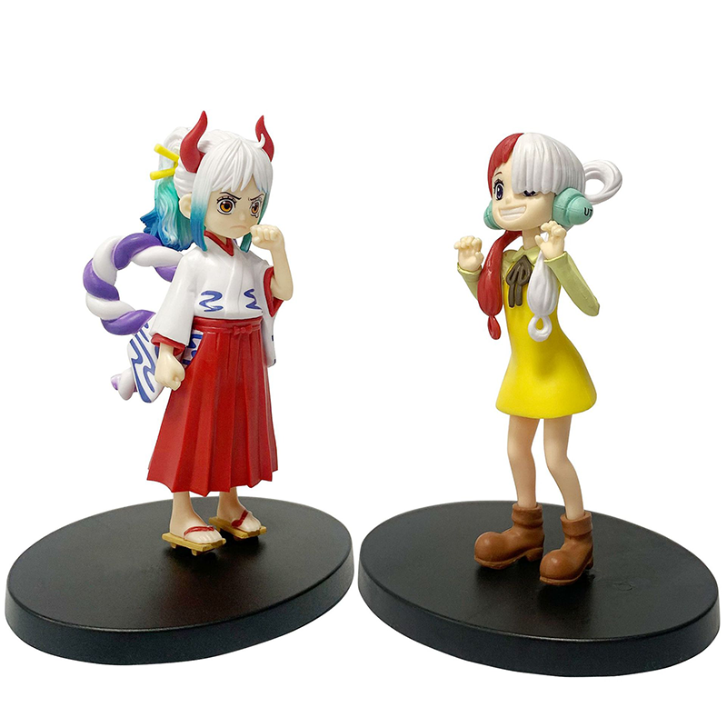 One Piece Childhood Yamato Uta Action Figure Set Anime PVC Collectible Statue Model Desk Display Ornament Toy Gift