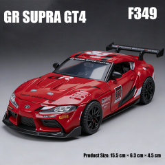 1:32 Toyota Supra GT4 Diecast Car Model Official Licensed Alloy Sports Car Collectible Toy Vehicle Display Model