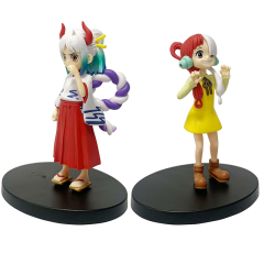 One Piece Childhood Yamato Uta Action Figure Set Anime PVC Collectible Statue Model Desk Display Ornament Toy Gift