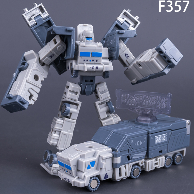 Kids Transforming Robot Toy 6-in-1 Space Shuttle Car Mecha Model Assembly Action Figure Gift for Boys Collectible