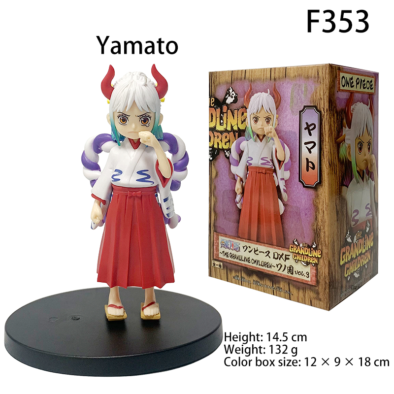 One Piece Childhood Yamato Uta Action Figure Set Anime PVC Collectible Statue Model Desk Display Ornament Toy Gift