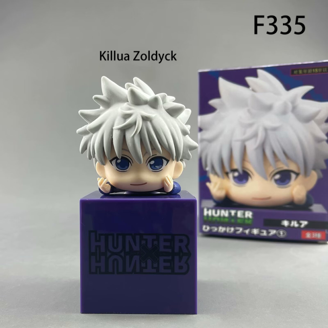 Hunter x Hunter Chibi Killua Gon Kurapika Lying Pose Figure Set – Third-Party Anime Mini Collectible Car Desk Decor