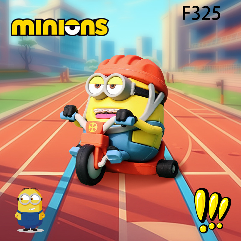 Despicable Me 4 Minions Fitness Workout Action Figure Collectible Toy Model Minion Gym Pose Desk Display Figurine Gift