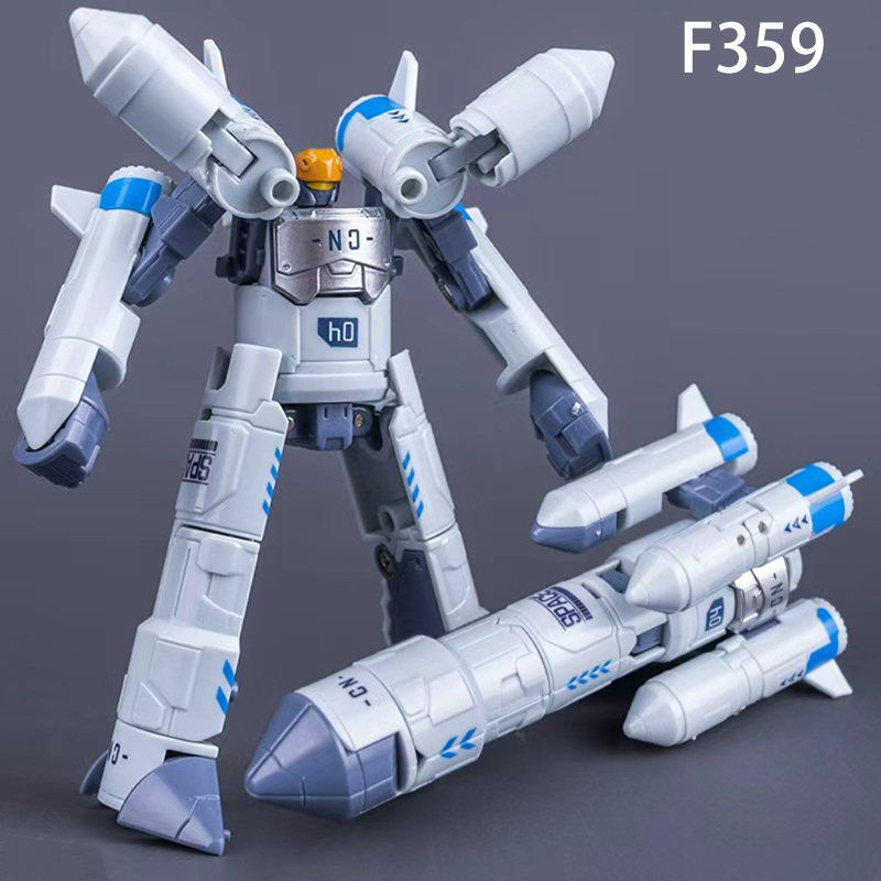 Kids Transforming Robot Toy 6-in-1 Space Shuttle Car Mecha Model Assembly Action Figure Gift for Boys Collectible