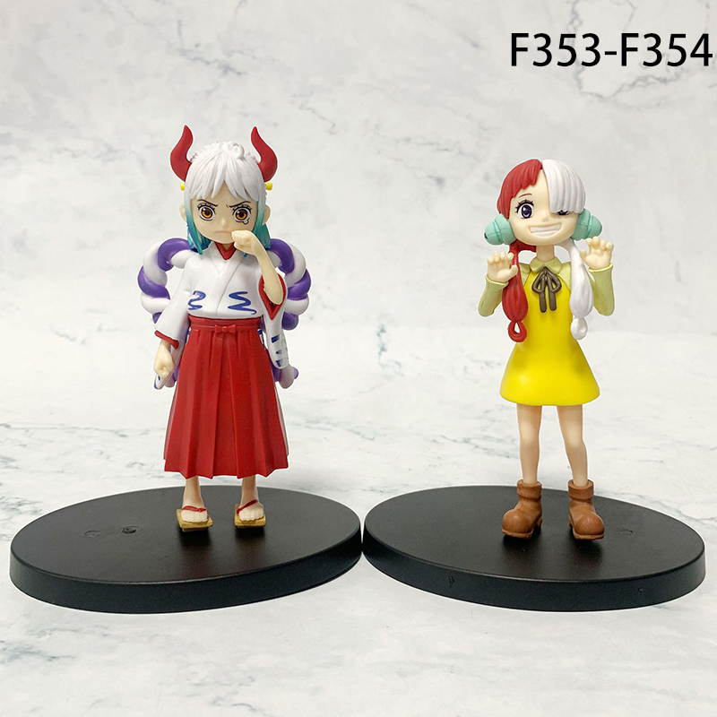 One Piece Childhood Yamato Uta Action Figure Set Anime PVC Collectible Statue Model Desk Display Ornament Toy Gift