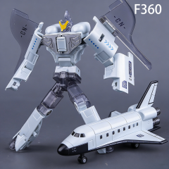 Kids Transforming Robot Toy 6-in-1 Space Shuttle Car Mecha Model Assembly Action Figure Gift for Boys Collectible