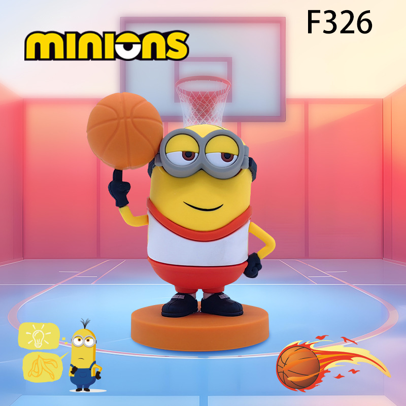 Despicable Me 4 Minions Fitness Workout Action Figure Collectible Toy Model Minion Gym Pose Desk Display Figurine Gift