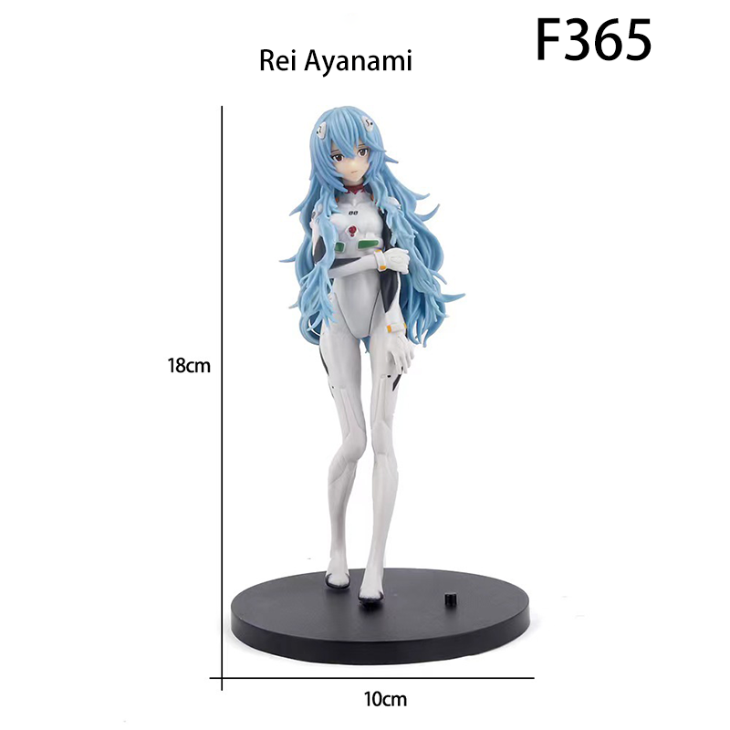 Anime EVA Asuka Ayanami Actioin Figure 18cm PVC Statue Long Hair Red Outfit Movie Version Standing Model Collectible