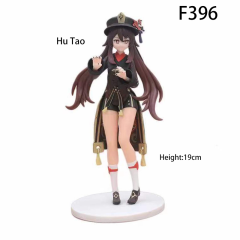 Anime Figure Set Klee Hu Tao Style PVC Collectible Models Cute Playful Characters Desk Decoration Gift Multiple Options