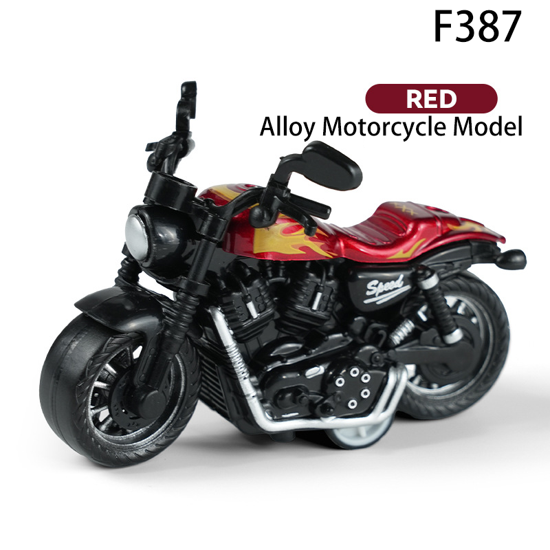 Diecast Pull Back Motorcycle Toy 1:36 Scale Alloy Bike Model for Kids Mini Vehicle Collectible Gift