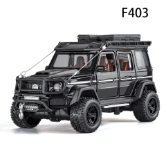1:24 Alloy Off Road SUV Model G Wagon Style Diecast Car Sound Light Pull Back Toy Opening Doors for Kids Gift