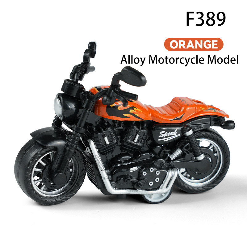 Diecast Pull Back Motorcycle Toy 1:36 Scale Alloy Bike Model for Kids Mini Vehicle Collectible Gift