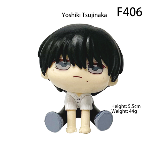 Anime Chibi Sitting Figure Yoshiki Tsujinaka Hikaru Indou Duo Style PVC Desk Collectible Model Fan Gift