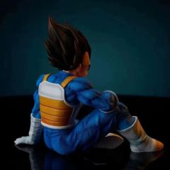 Anime Warrior Sitting Figure Style Vegeta Inspired PVC Statue Desk Decoration Collectible Model Fan Gift Third Party Made