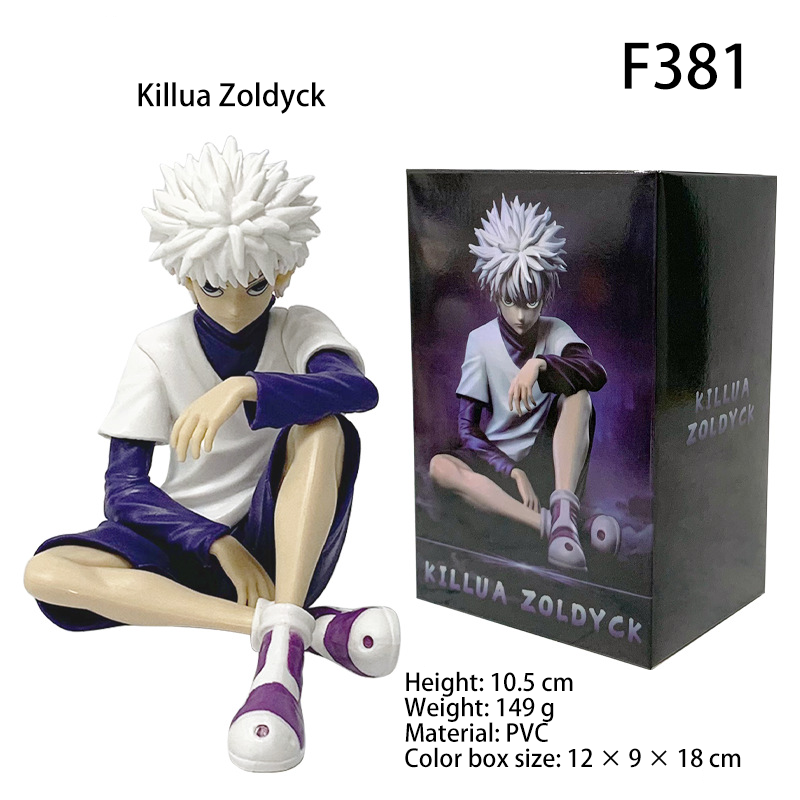 Anime Boy Sitting Figure Duo Style Hunter Inspired Desk Decoration 11cm PVC Collectible Model Fan Gift