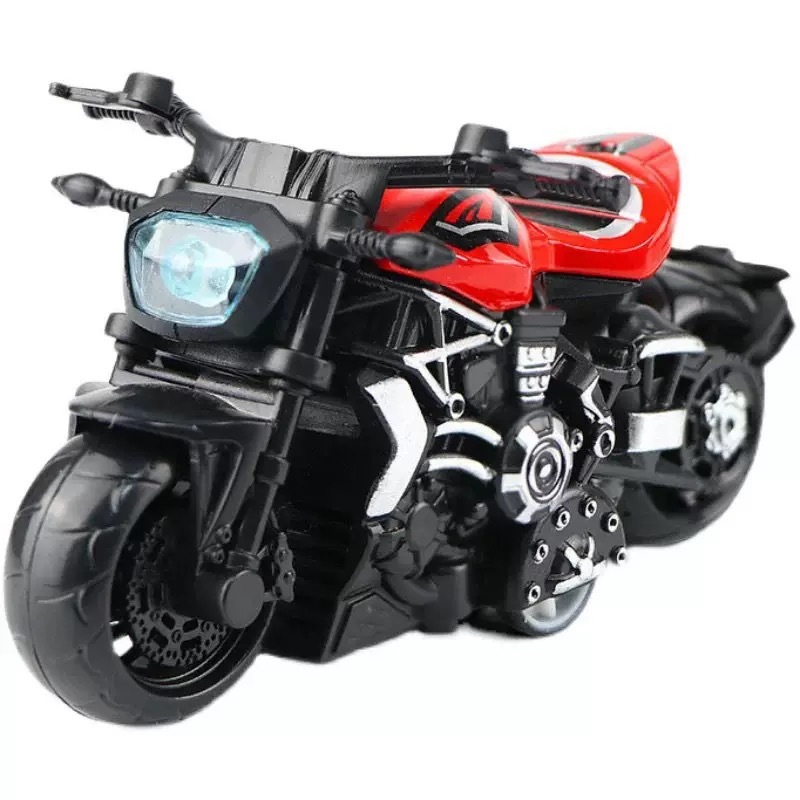 Alloy Pull Back Motorcycle Toy 1:36 Scale Diecast Motorbike Model for Boys Kids Educational Toy Gift