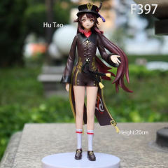 Anime Figure Set Klee Hu Tao Style PVC Collectible Models Cute Playful Characters Desk Decoration Gift Multiple Options