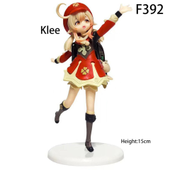 Anime Figure Set Klee Hu Tao Style PVC Collectible Models Cute Playful Characters Desk Decoration Gift Multiple Options