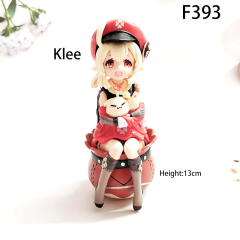 Anime Figure Set Klee Hu Tao Style PVC Collectible Models Cute Playful Characters Desk Decoration Gift Multiple Options
