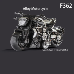 Alloy Pull Back Motorcycle Toy 1:36 Scale Diecast Motorbike Model for Boys Kids Educational Toy Gift