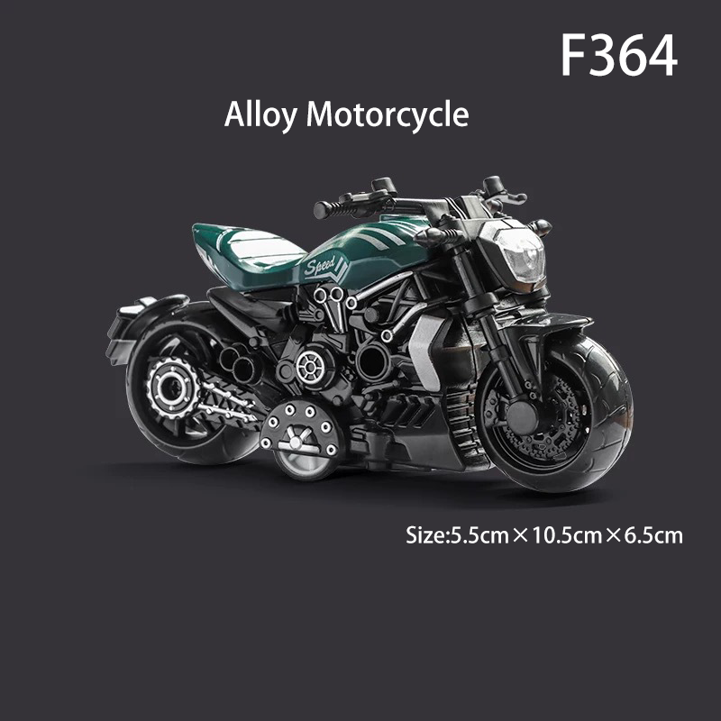 Alloy Pull Back Motorcycle Toy 1:36 Scale Diecast Motorbike Model for Boys Kids Educational Toy Gift