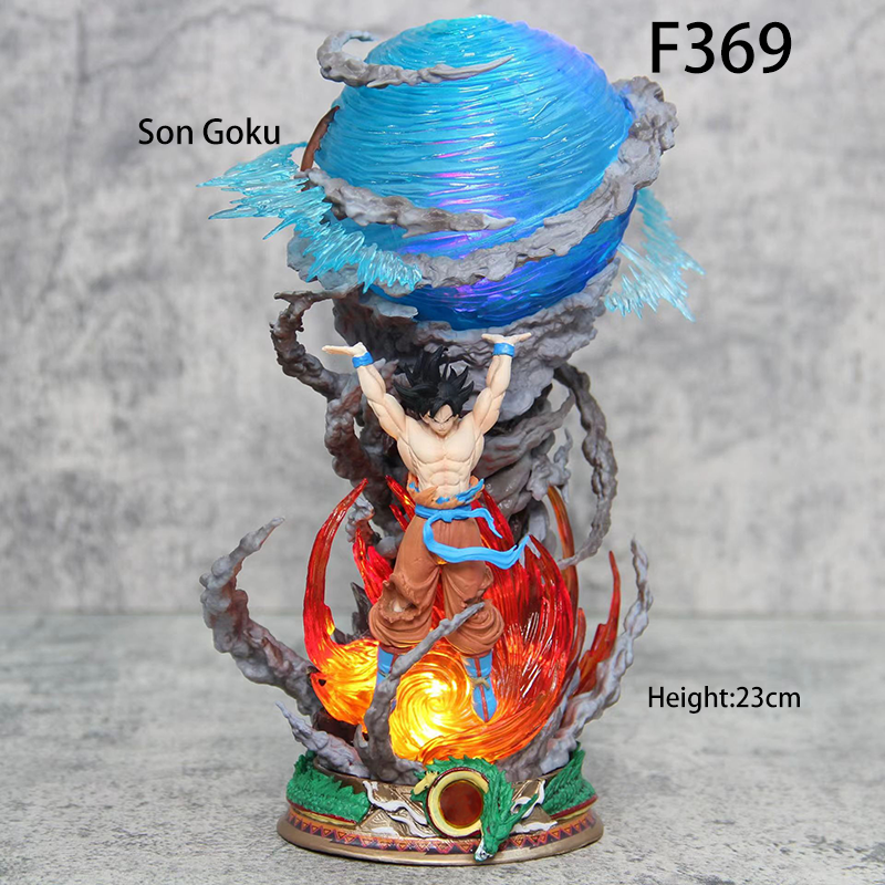 Anime Saiyan Goku Figure Set 5 Styles Super Power PVC Model Energy Blast Spirit Bomb Lightning Pink Hair Collectible